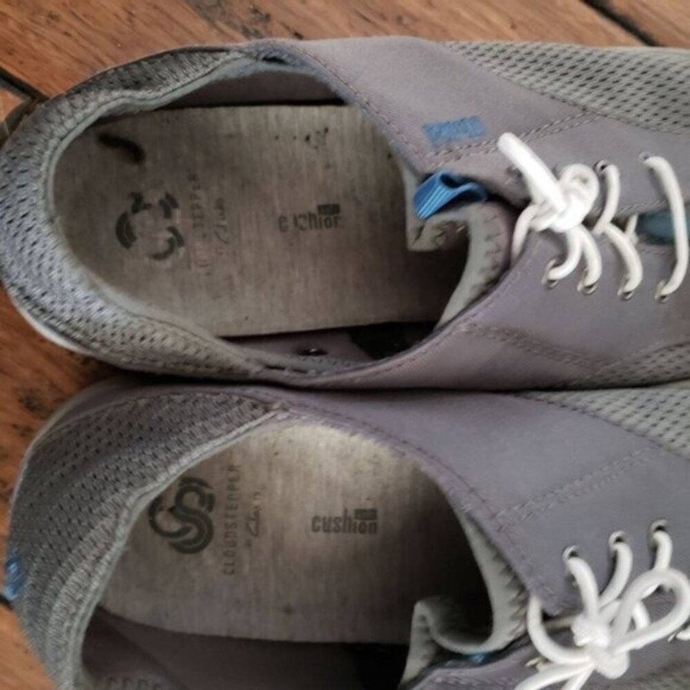 Olukai Nohea Moku Mens Boat Shoes Gray Grey Pre-Owned Size 8 - Picture 16 of 16